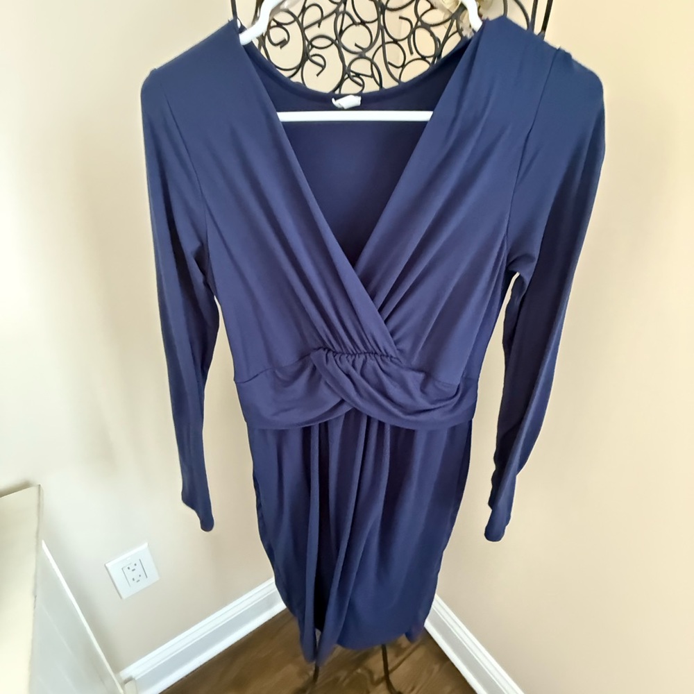 Pinkblush Deep Blue Wrap Dress